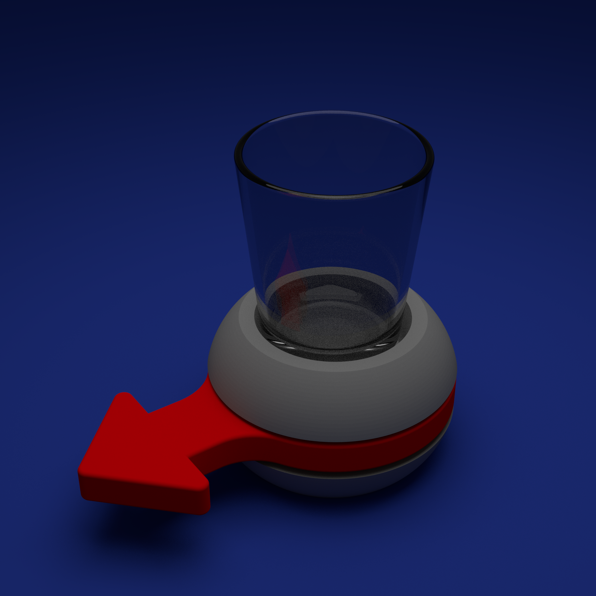 Drink game spinning arrow