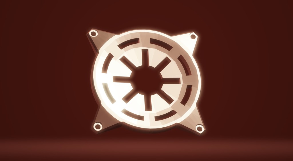 Star Wars Empire 120mm Fan Shroud-galactic republic edition