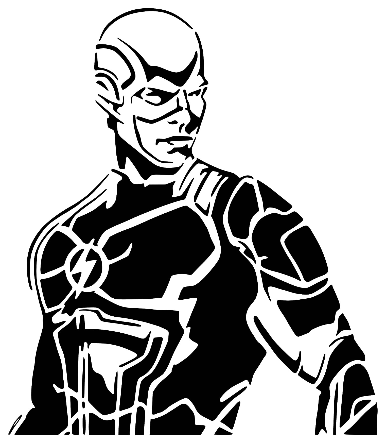 The Flash stencil 2