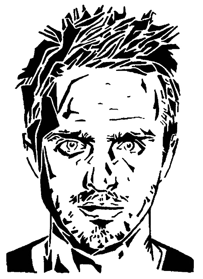 Jesse Pinkman stencil