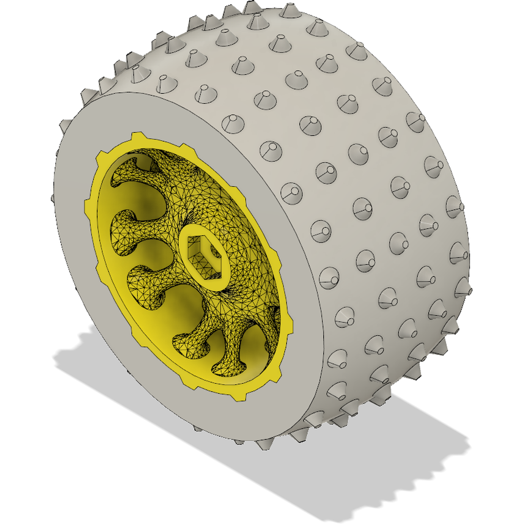 Multi-material OpenRC Truggy Wheel - Print in place