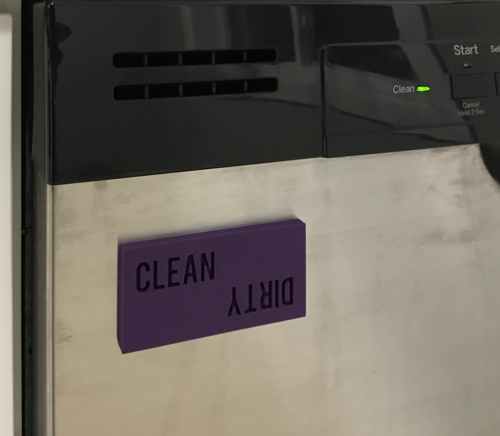 Dishwasher Clean/Dirty Magnet Sign