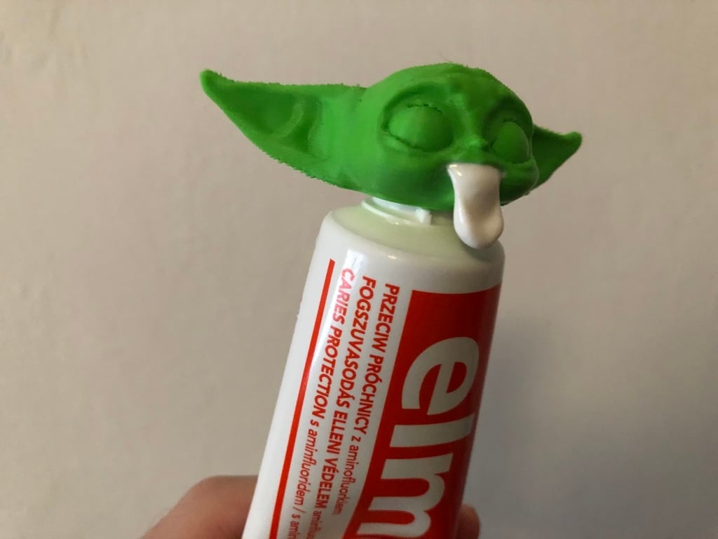 Baby Yoda Elmex Toothpaste Vomit