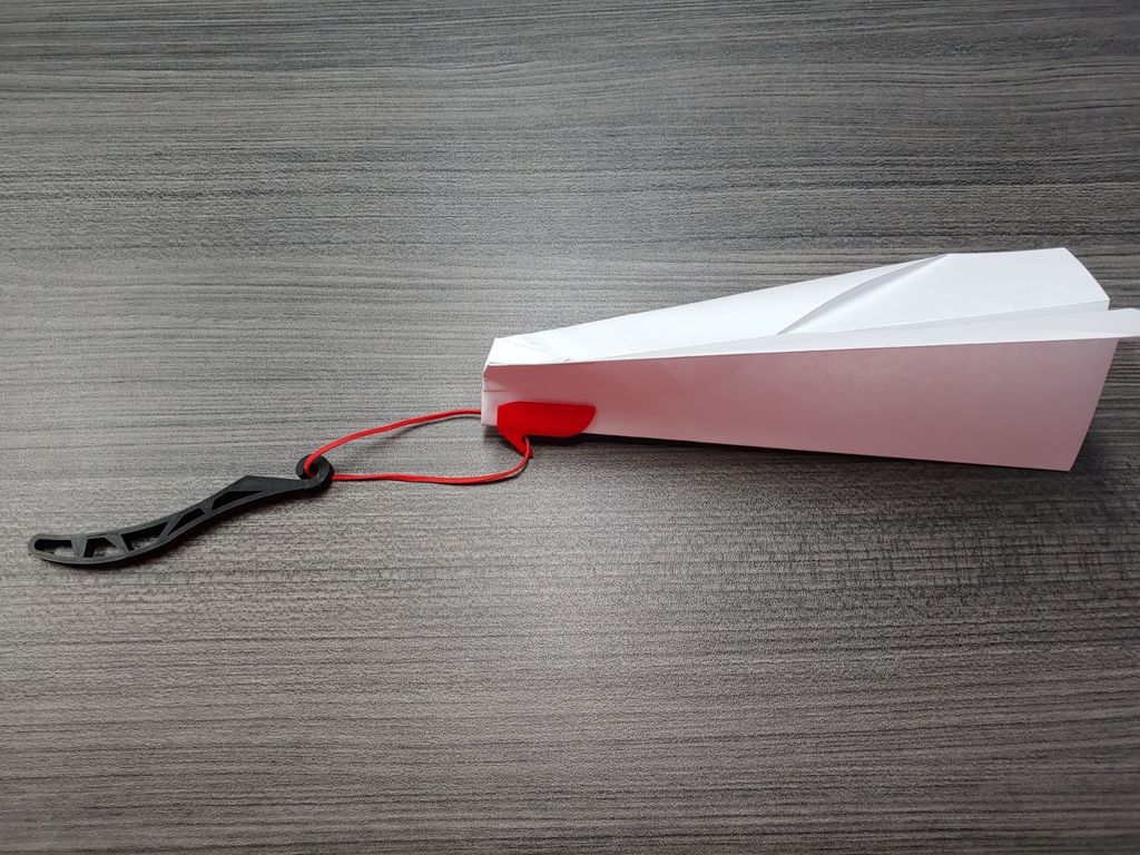 Paper Airplane Rubber Band Launcher