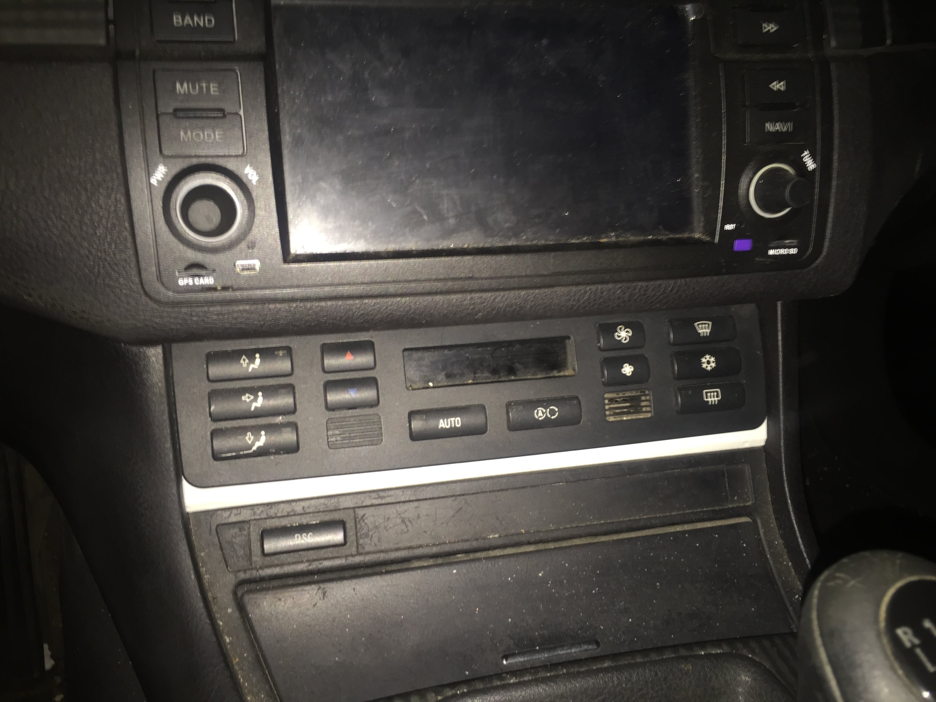 clima dual din adaptor lip for BMW E46