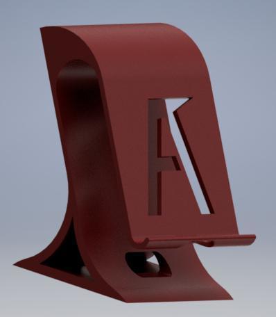Phone Stand with letter "A" and flat
