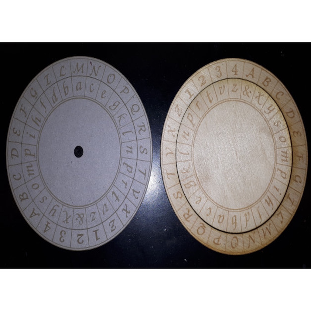 Alberti Cipher Disc (Caesar/Vigenère Cipher Wheel)