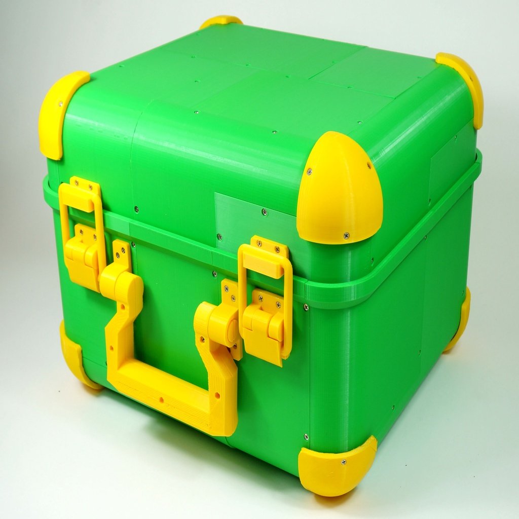 Rubik's Cube Robot Carrying Case, Fully 3D-Printed