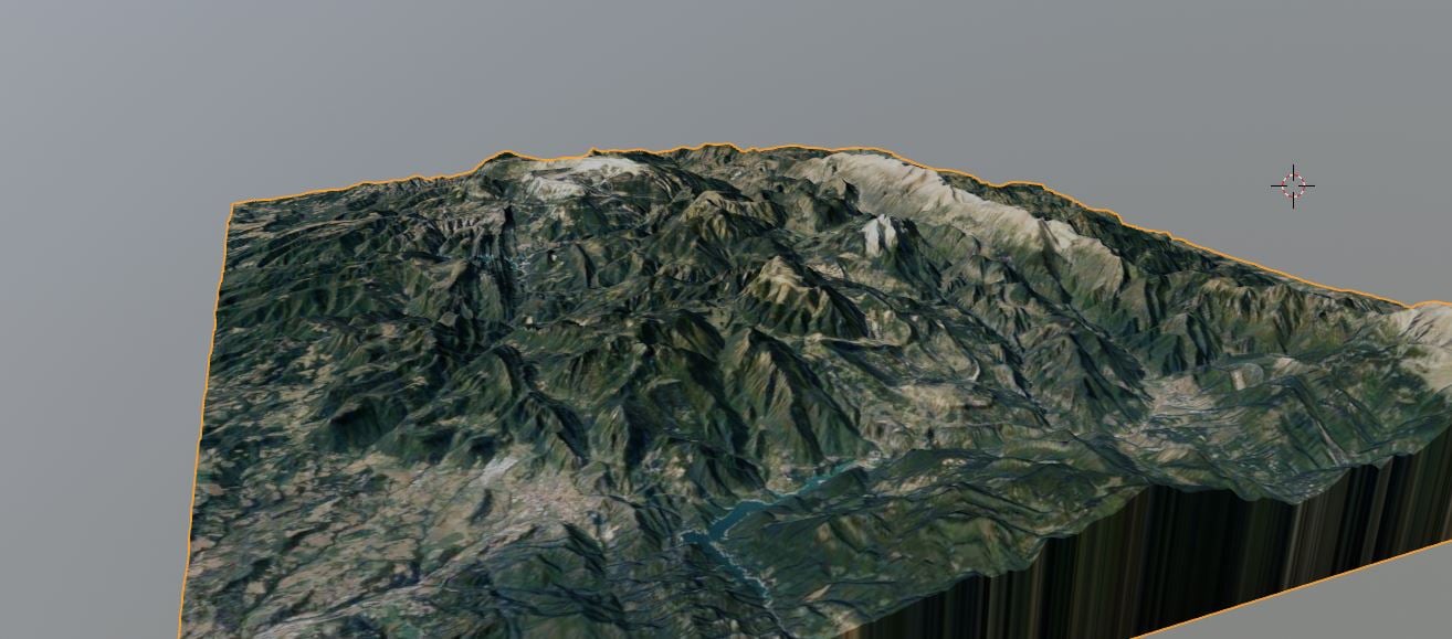 Cadí 3D map with pedraforca Catalonia
