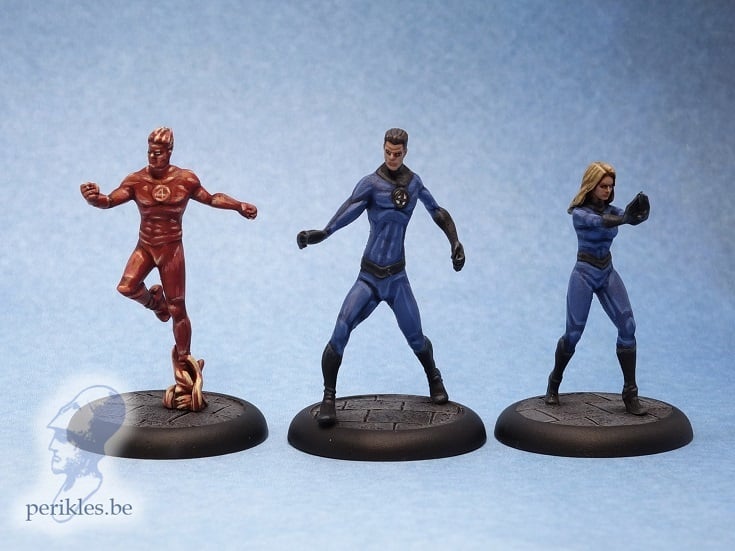 Fantastic Four - Marvel (presupported 32mm wargaming miniatures)