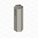 Hex or Allen key (5 in 1) v0 3D model