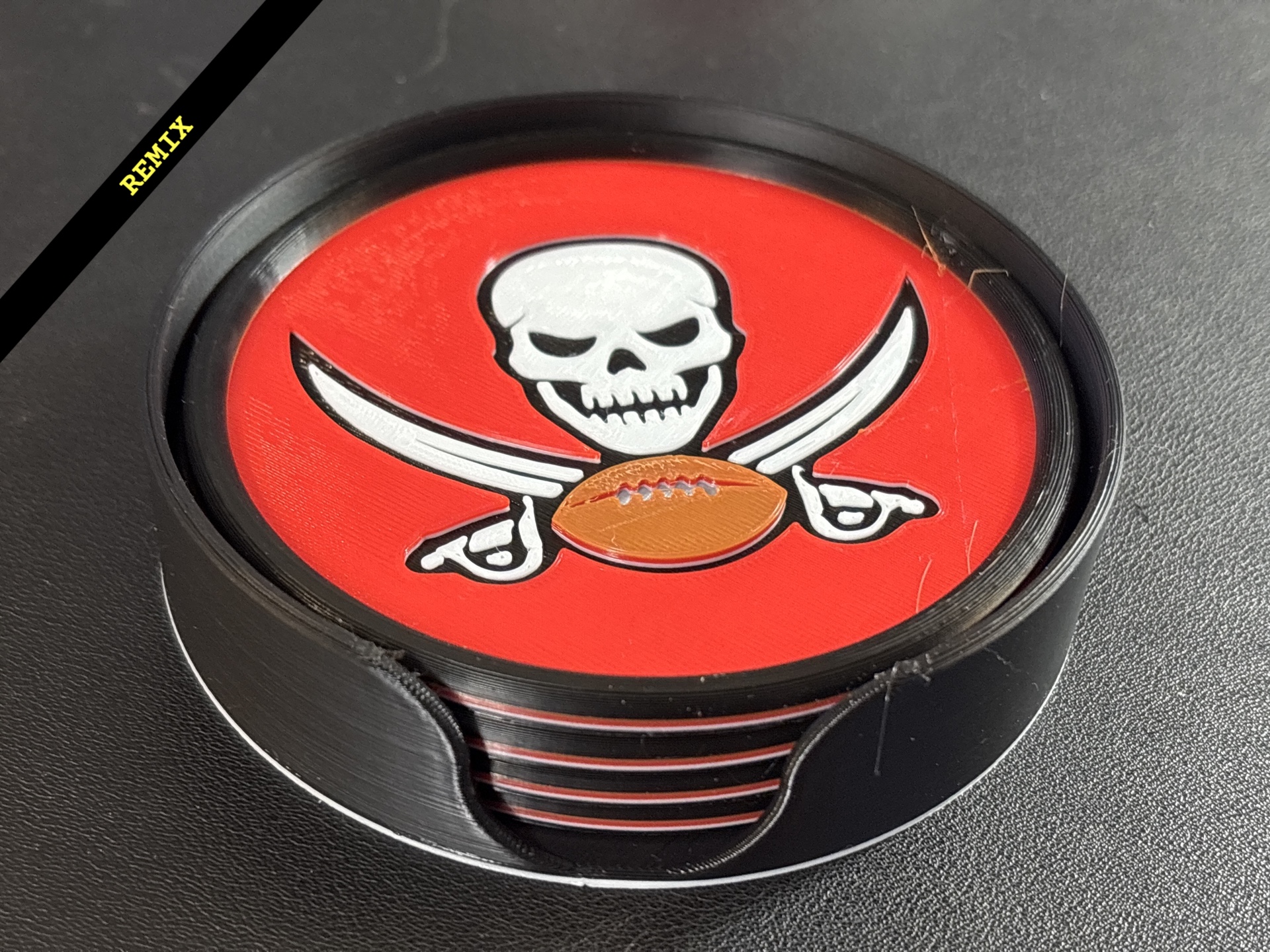 Remixed Tampa Bay Buccaneers Coaster by rjm2112, plus Holder
