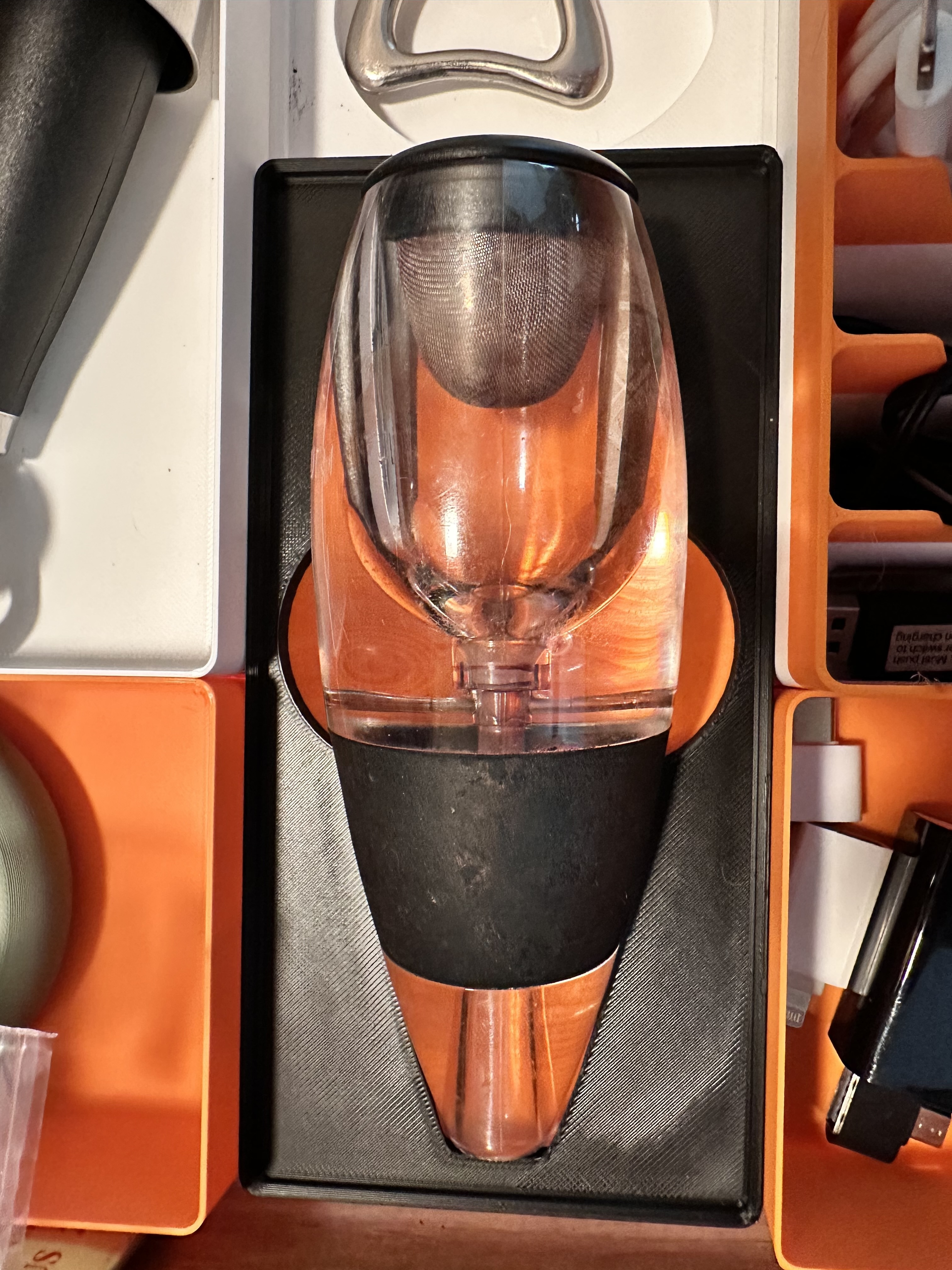 Gridfinity Bin for Wine Aerator