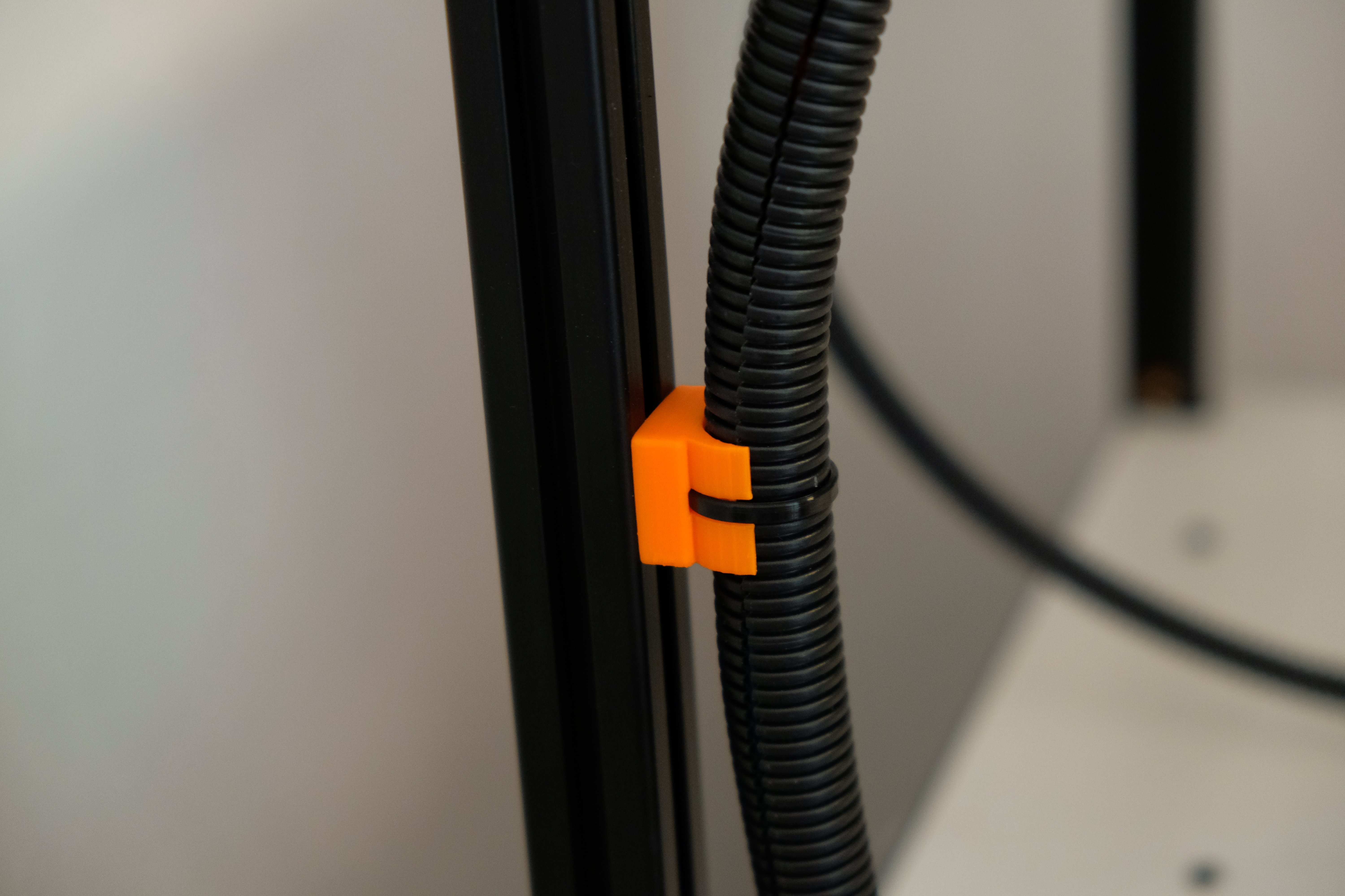 Cable Duct with Cable Tie for Hypercube and 2020 Aluminum Extrusions