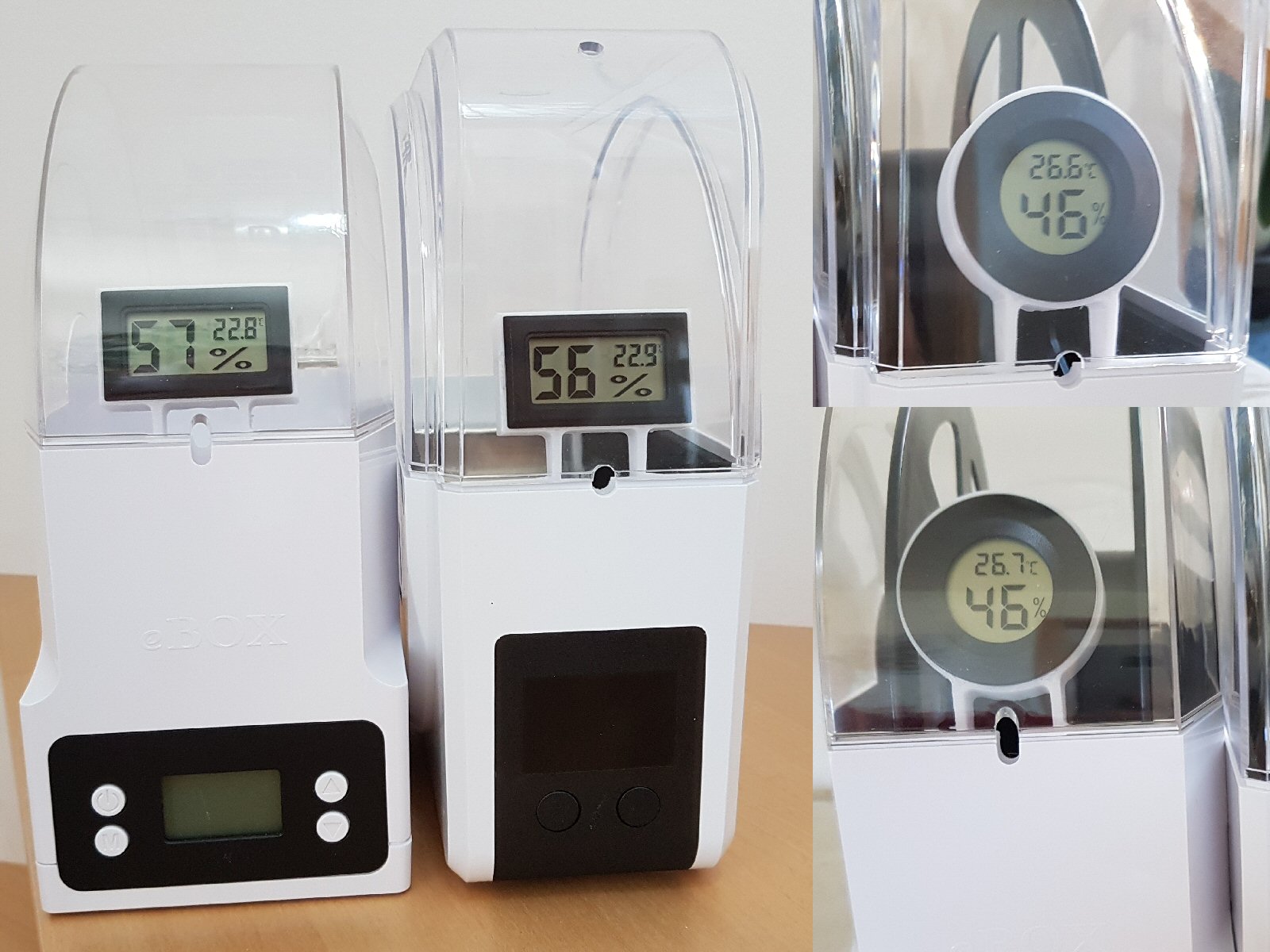 Hygrometer for Filament Dryer (Sunlu S1 + eSun eBox) - no drilling