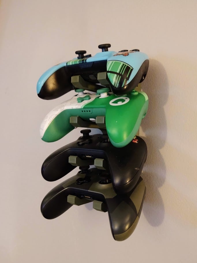 Wall Mount remix of Browns PlayStation Xbox Switch Controller Stand 