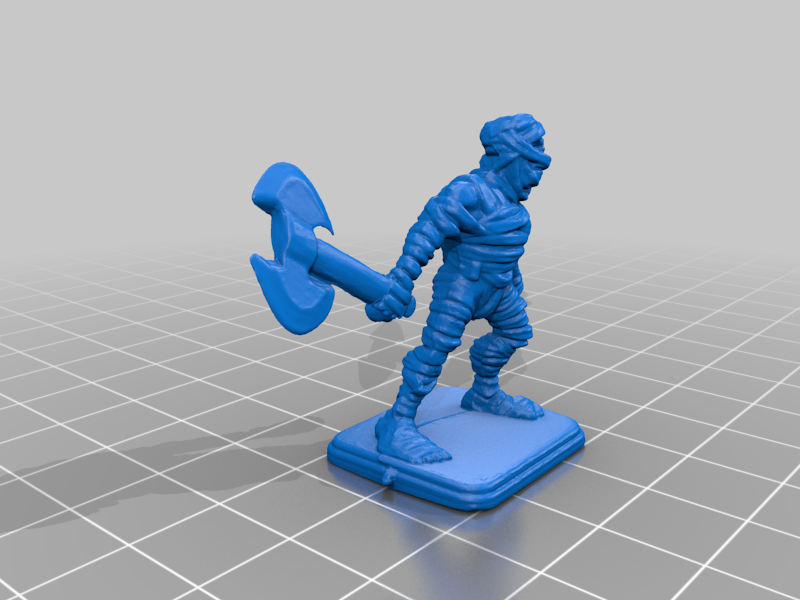 heroquest mummy with doubleaxe