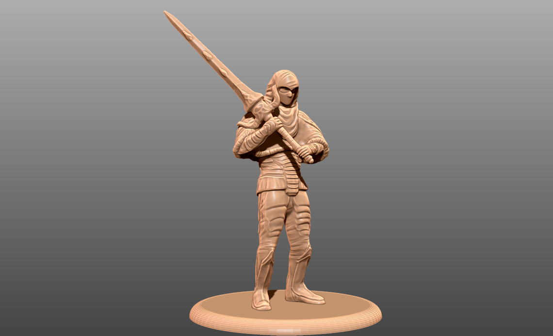 Image of Greatsword Warrior - Tabletop Miniature