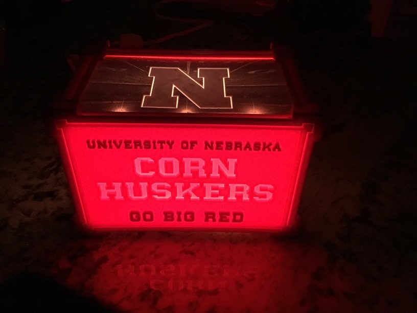 Nebraska Cornhuskers Lithophane Nightlight