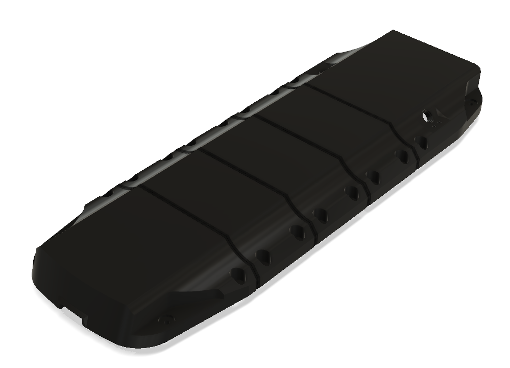 Modular, flexible battery cover for DIY electric longboard