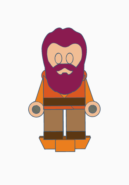 Flatminis Continued Male Dwarf Cloth