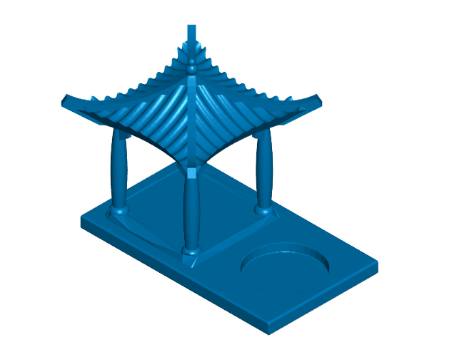Square Pagoda Tealight Candle Holder