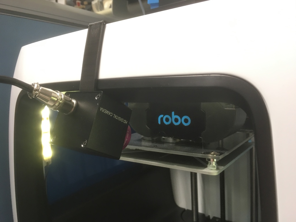 Robo C2 3D Printer Camera Mount With Wide Lens