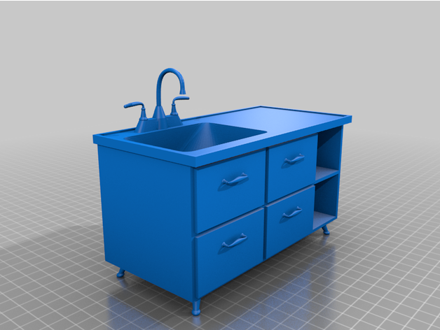 FICHIER pour imprimante 3D : cuisine - Page 2 Featured_preview_dollhouse_bathroom