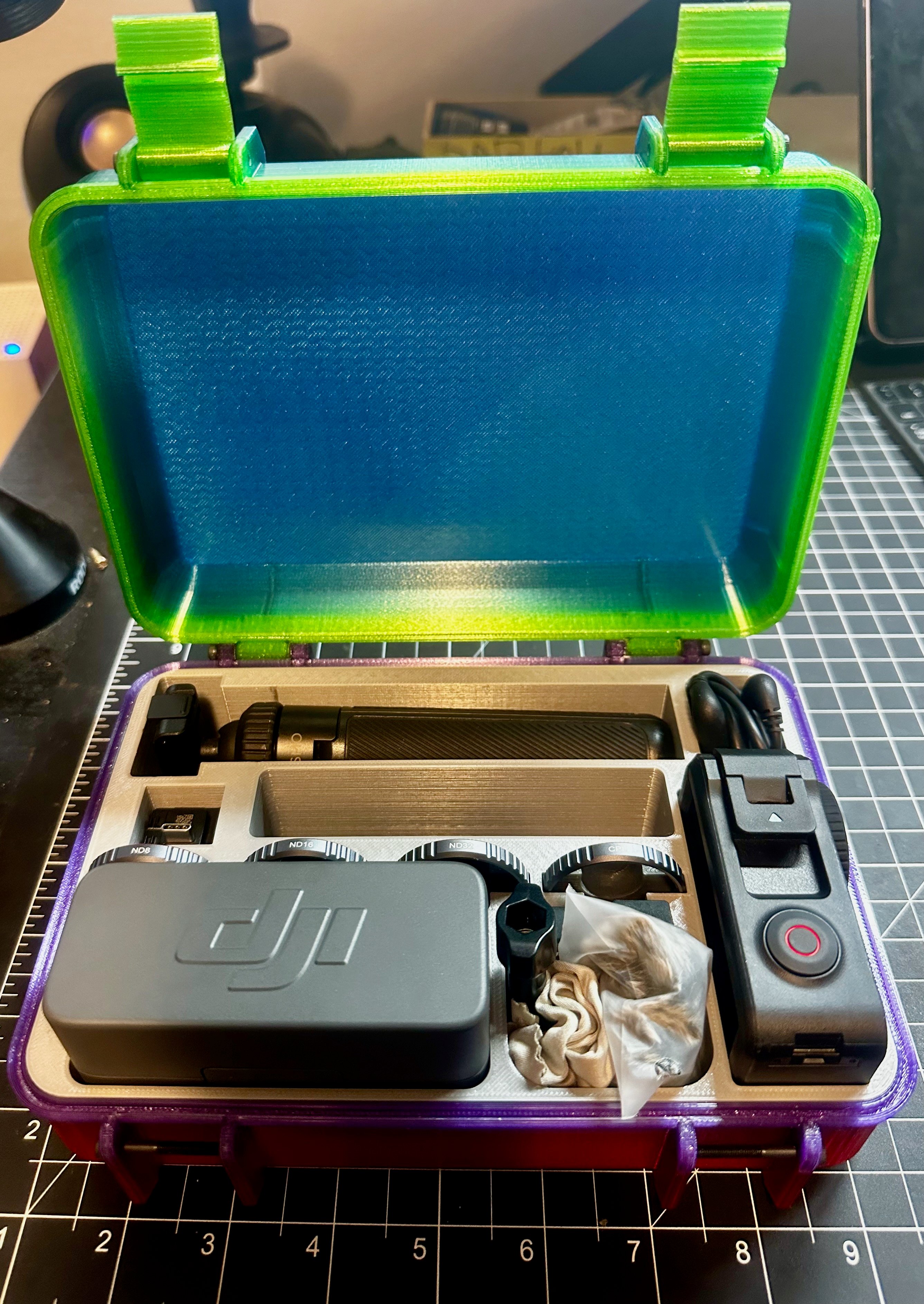 DJI Osmo Action 5 Pro Parametric Box with Accessory Slots