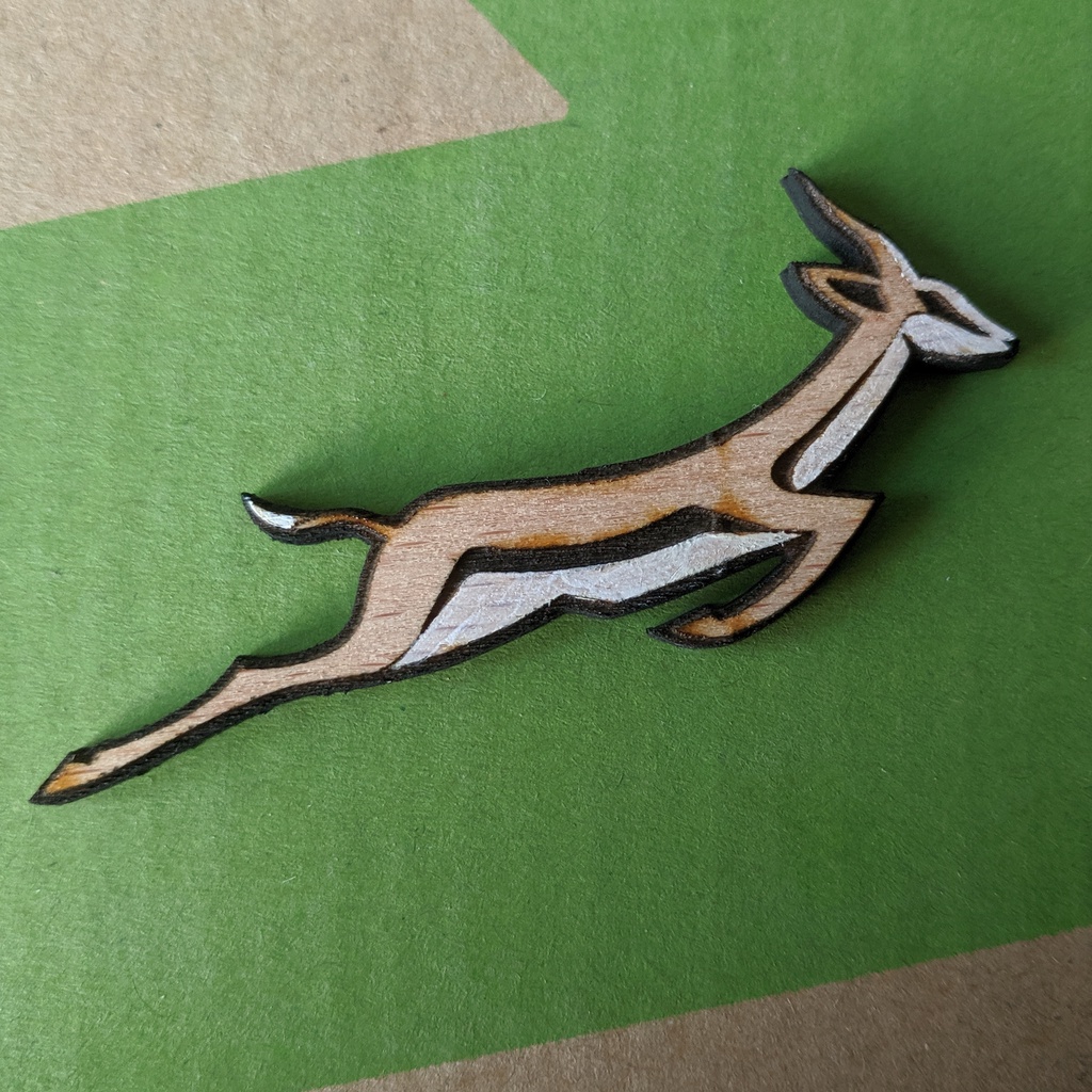 Springbok pin badge