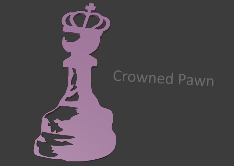 Crowned Pawn - Wall Art