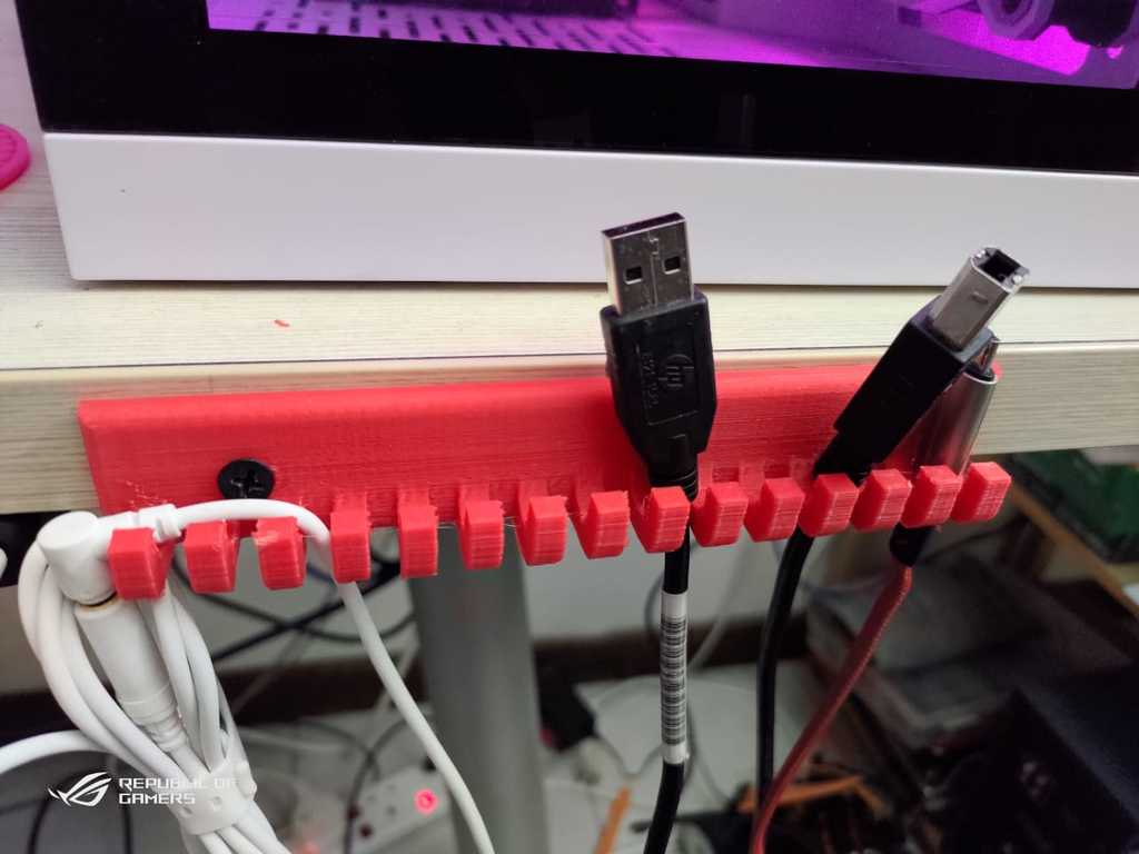 usb cable rack / key holder