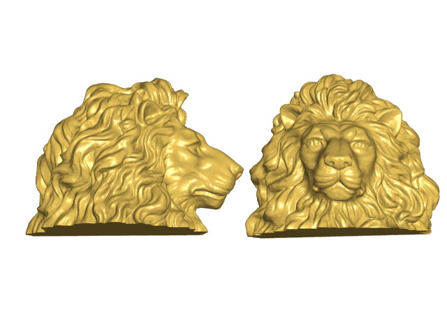 Lion Bust Refrigerator / Whiteboard Magnets