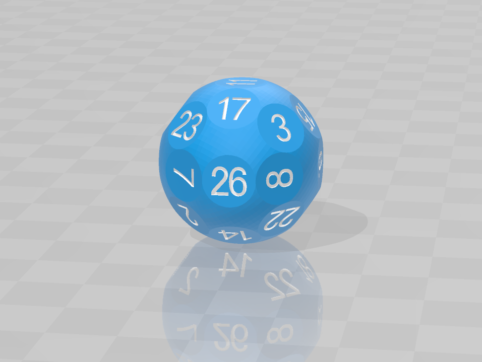 [D26]Truncated Sphere Twenty-six Sided Die