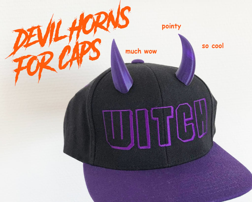 Devil horns for SnapBack cap