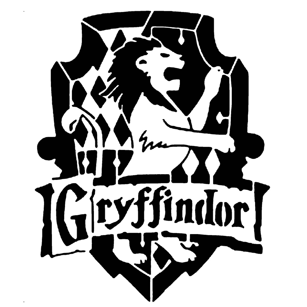 Gryffindor stencil