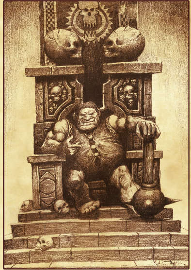 HeroQuest  Horde of the Ogres throne_ogre