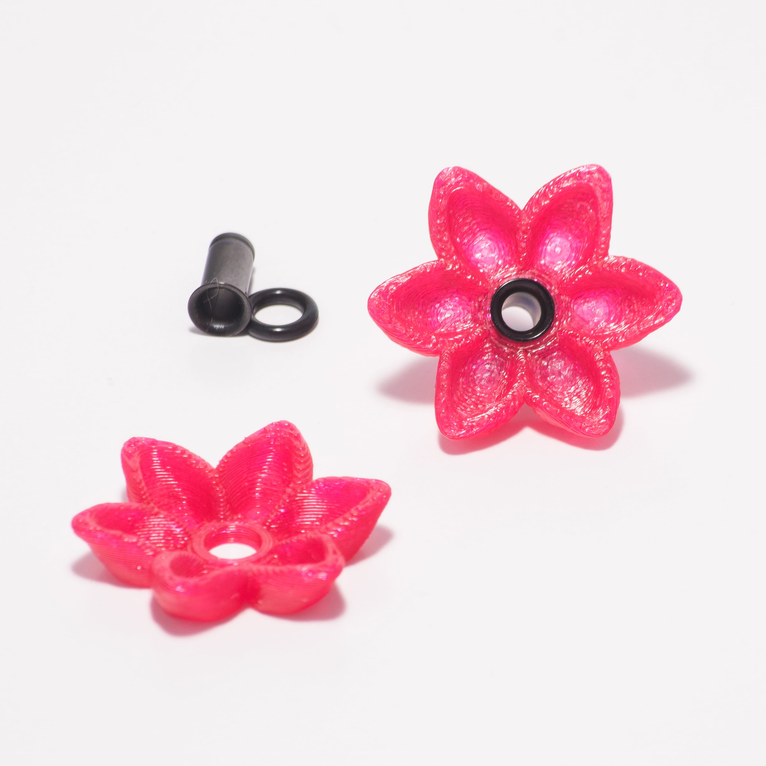 Alisa's Flower Charms For 4g Single Flare Metal Plugs