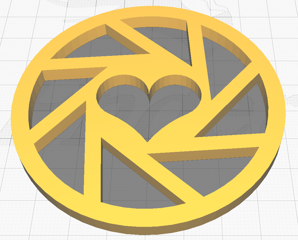 Aperture Science logo with Companion Cube heart