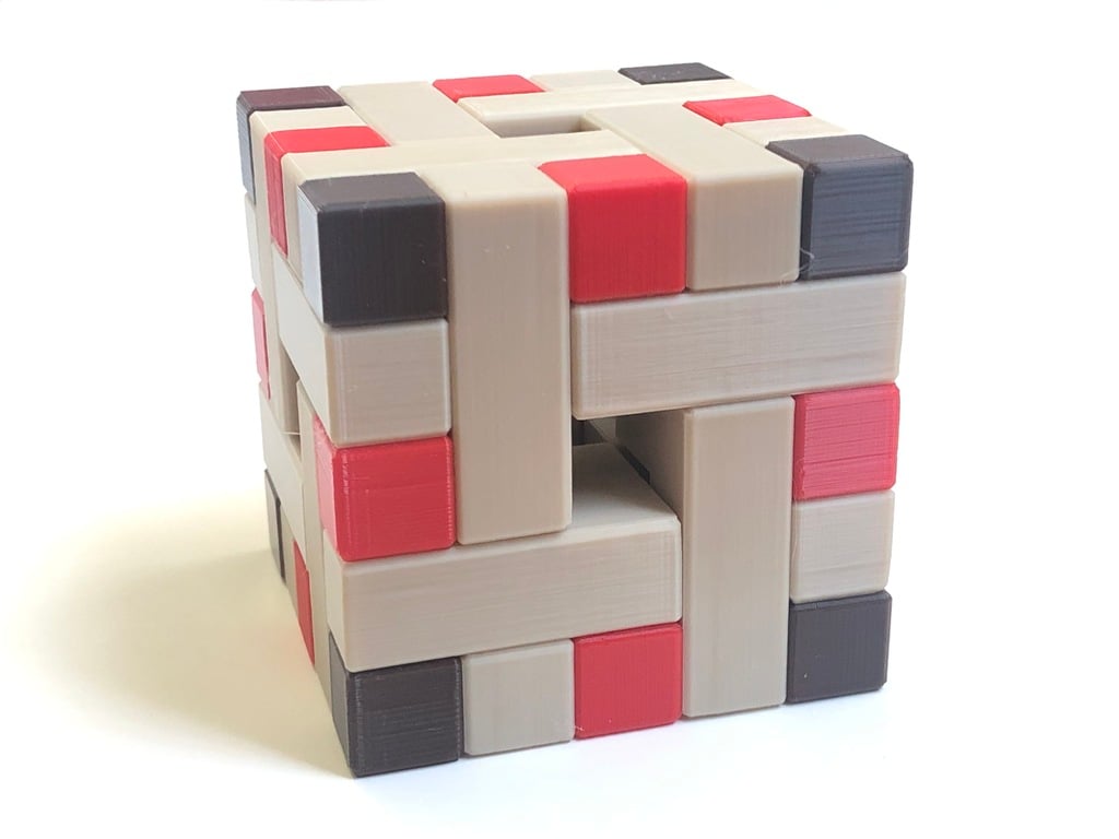 Ortho-Cube - Interlocking puzzle by Stewart Coffin (STC #1)