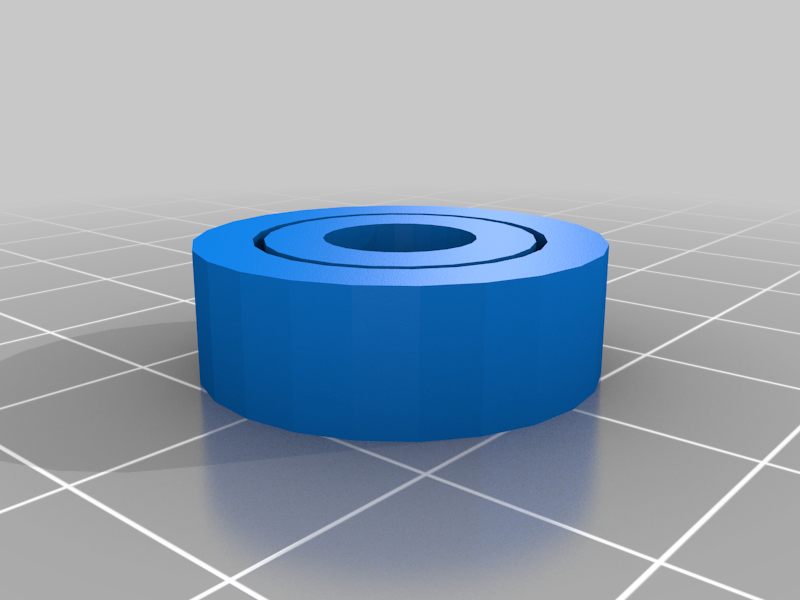 Functional printed ball bearing (608) - print in place