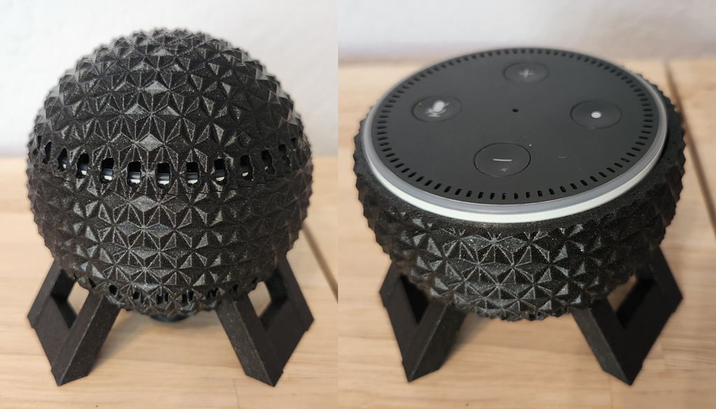 Epcot Spaceship Earth Amazon Echo Dot 2nd Gen Stand with Cover