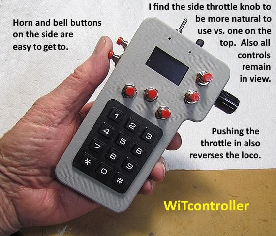 DCC WiTcontroller Throttle Case....