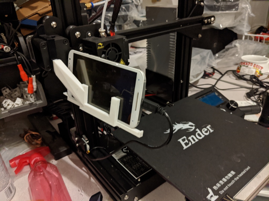 Ender phone webcam gantry mount