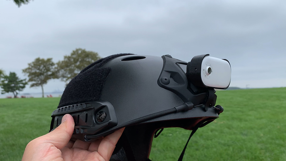 Helmet Camera Mount - (Akaso Keychain Camera + Tactical Helmet)