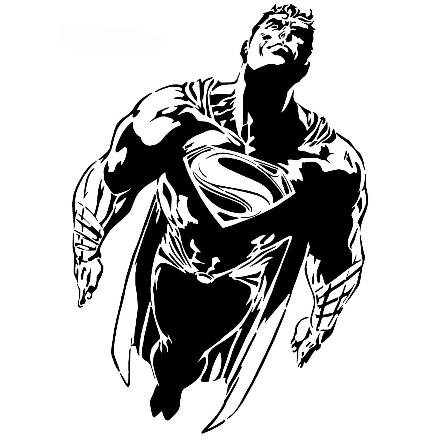 Superman stencil 8