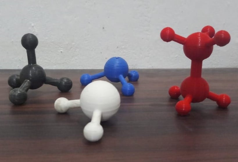 Molecular Structure (NH3, H2O, CH4 and C2H6)