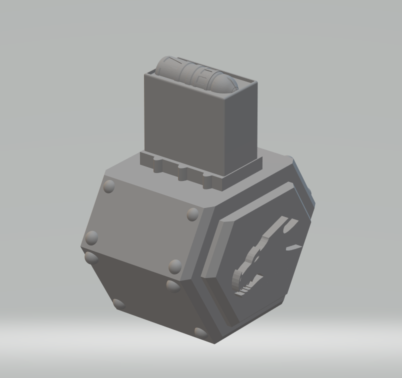 FHW: Salamander Drum magazine with Bolter shell
