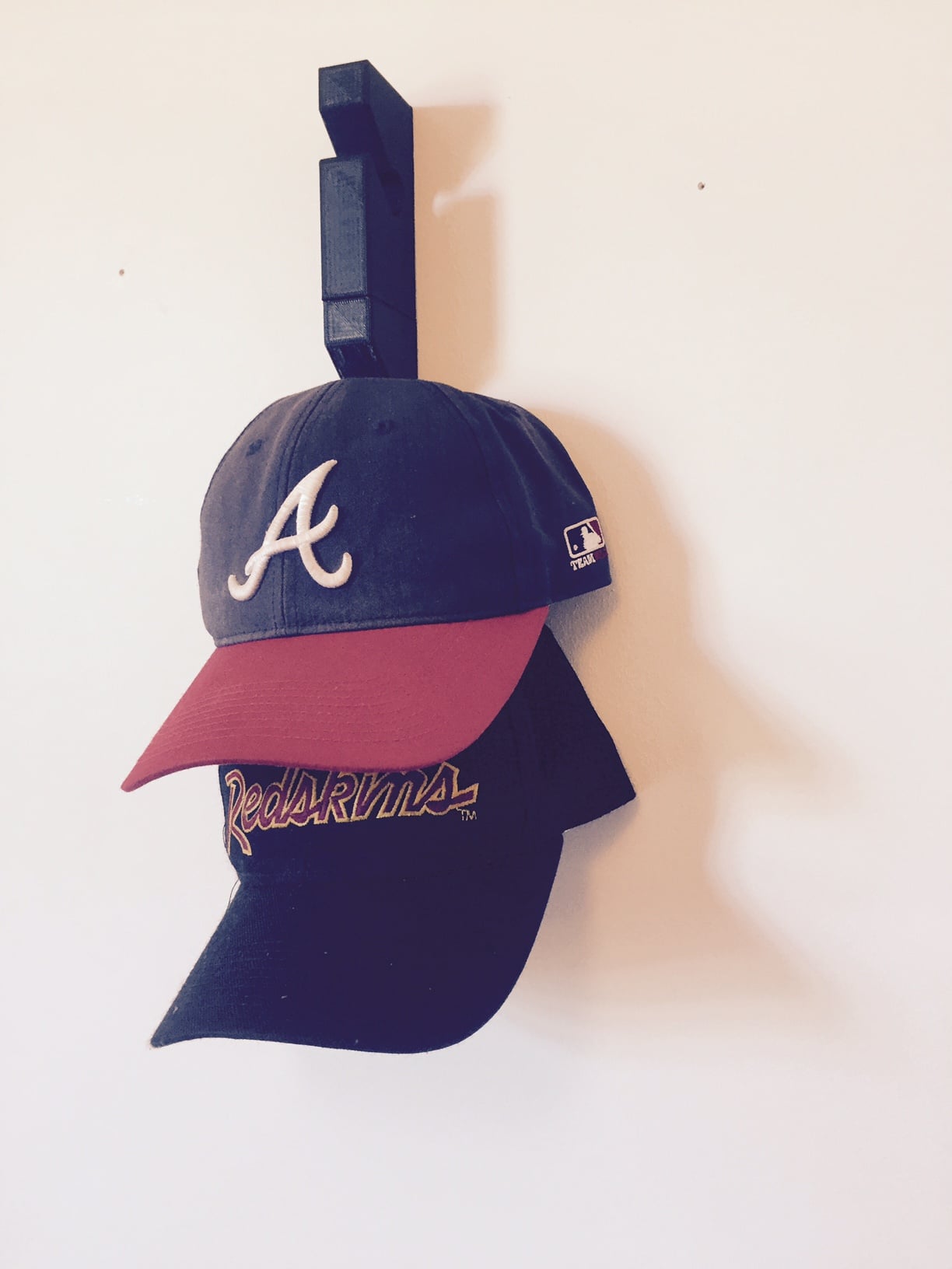 Modular Baseball Hat Rack (wall mounted)