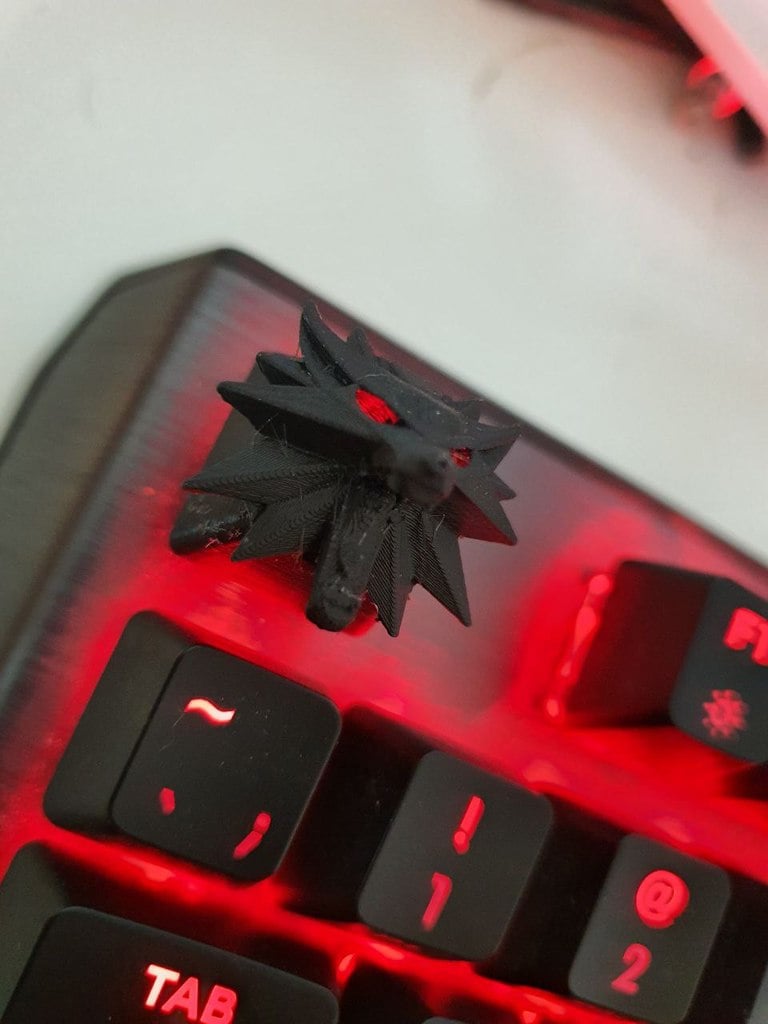 The Witcher 3 keycap Cherry MX with hollow eyes